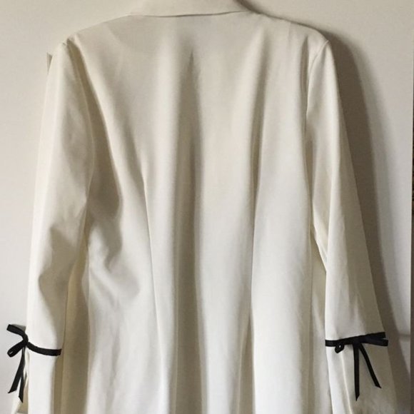 2 pieces dress with a jacket black and white color - Picture 2 of 4